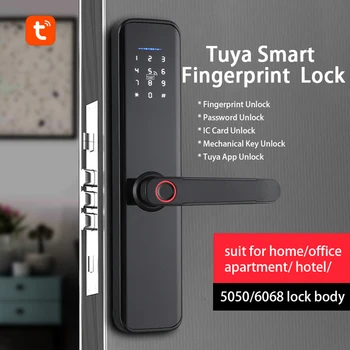 Электронный Замок WAFU Tuya Bluetooth WF-007B Upgrade Smart Fingerprint Indoor Password Card Офисный Дверной Замок для Отеля Home