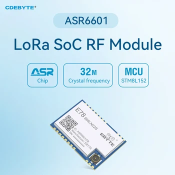 2шт E78-868LN22S (6601) ASR6601 868 МГц IPEX на большие расстояния/Отверстие для штамповки 22 дБм 5,6 км Мини-Беспроводной модуль LoRa SoC RF с низким энергопотреблением