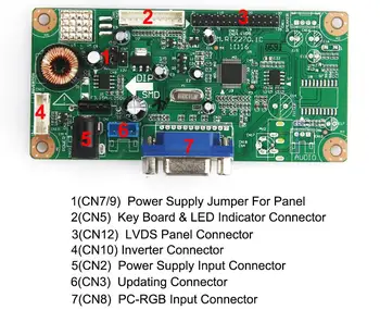 Для LP156WF1 (TL) (F3) B156HTN01.0 M.RT2270 Плата драйвера ЖК-/светодиодного контроллера (VGA) LVDS Монитор для повторного использования Ноутбука 1920x1080