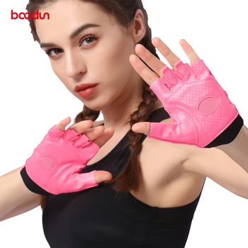 Женские перчатки для йоги и фитнеса Boodun Hot 7150282 из искусственной кожи