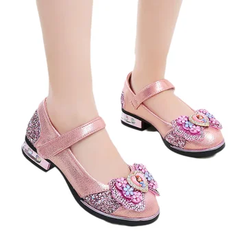 Летние детские сандалии, обувь для вечеринок принцессы для девочек, детские сандалии для девочек, обувь для подростков на плоской подошве с бабочкой и узлом