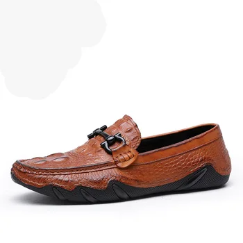 Мужские лоферы, Летняя модная обувь 2021, Мужская классическая Обувь для вождения из натуральной кожи, Мужская Удобная повседневная обувь для лодок, мужская