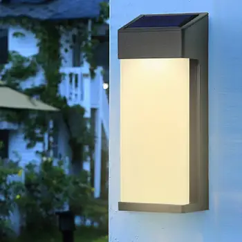Освещение Простая установка Наружный Садовый настенный светильник на солнечных батареях Садовые принадлежности