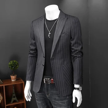 2023 Пальто мужское весеннее новое деловое повседневное мужское однобортное маленькое платье single West повседневный костюм мужской S-5XL полный размер