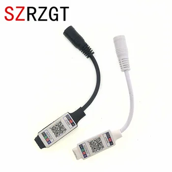 Мини-контроллер RGB Bluetooth постоянного тока 5 В 12 В 24 В Мини-музыкальный контроллер Bluetooth, контроллер полосы света для светодиодной ленты RGB RGBW