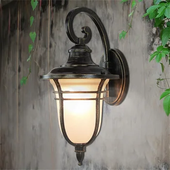 Уличные настенные светильники SAMAN в стиле ретро, классические светодиодные бра, Водонепроницаемые декоративные лампы для дома, виллы