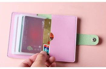 Искусственная кожа 26 держатель кредитной карты сплошной цвет визитница бизнес ID для хранения карт портативный мужской и женский держатель для карт