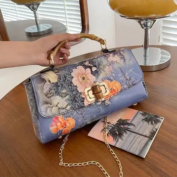 Модная шелковая сумка-тоут с цепочкой через плечо, женская сумочка, китайский Чонсам, женские сумки для косплея, кошелек-клатч