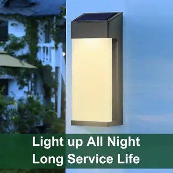 Освещение Простая установка Наружный Садовый настенный светильник на солнечных батареях Садовые принадлежности