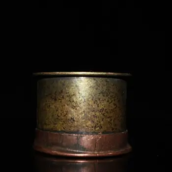 55 мм Коллекционная статуэтка из маленькой китайской бронзовой капельницы для воды Inkstone Drops
