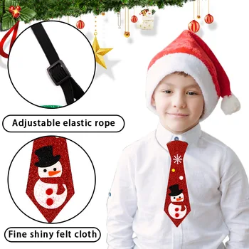 Креативная фетровая Рождественская елка, снеговик, галстук Лося, Рождественская вечеринка, детский подарок, рождественские украшения для дома, принадлежности для вечеринок