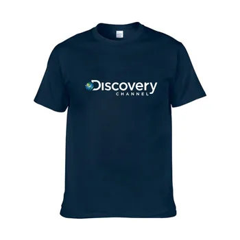 Мужская футболка Discovery, топы с графическим принтом, черная футболка, модная футболка, мужской трикотаж, спортивная одежда, мужские футболки для бега