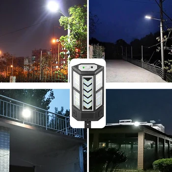 100000ЛМ Солнечные уличные фонари, наружный датчик движения, настенная светодиодная лампа с 3 режимами освещения, светильники на солнечных батареях для сада и патио